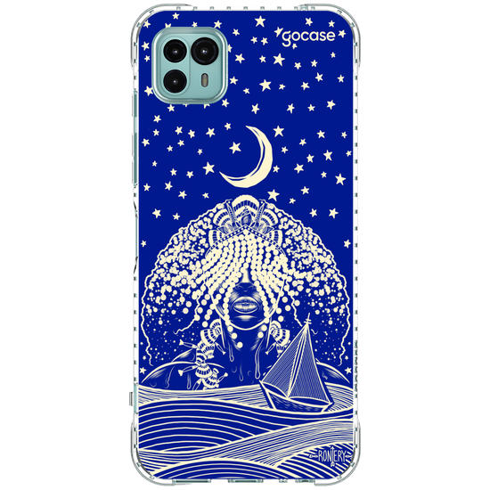 Capinha para celular  Iemanjá Maré - Azul
