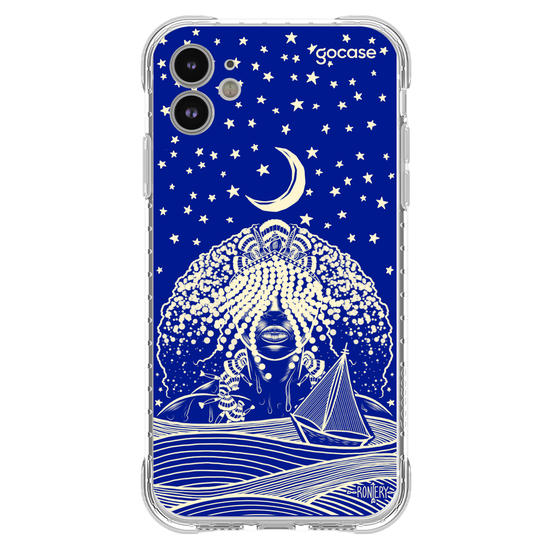 Capinha para celular  Iemanjá Maré - Azul