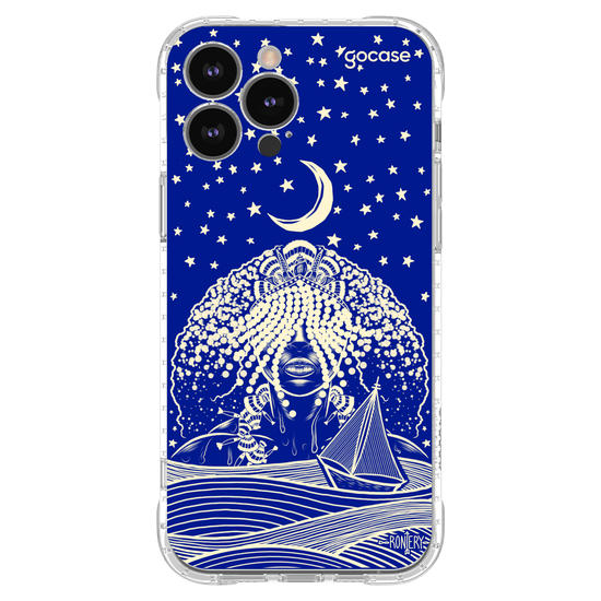Capinha para celular  Iemanjá Maré - Azul