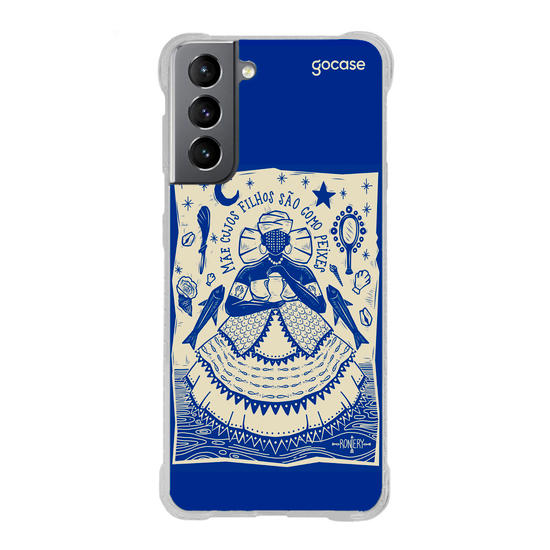 Capinha para celular  Iemanjá - Odoiya - Azul