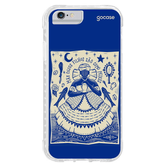 Capinha para celular  Iemanjá - Odoiya - Azul