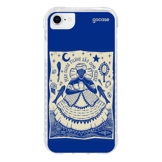 Capinha para celular  Iemanjá - Odoiya - Azul