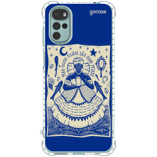 Capinha para celular  Iemanjá - Odoiya - Azul