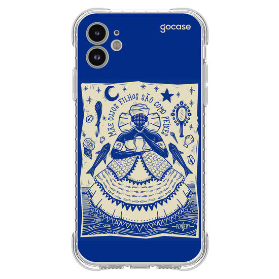 Capinha para celular  Iemanjá - Odoiya - Azul