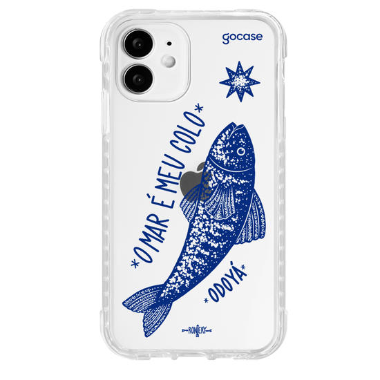 Capinha para celular  Iemanjá Peixe de Prata - Azul