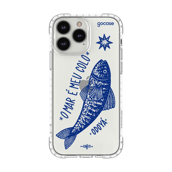 Capinha para celular  Iemanjá Peixe de Prata - Azul