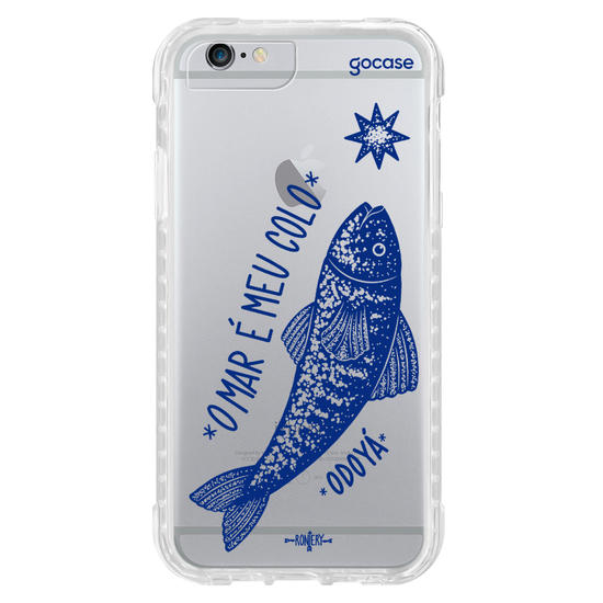 Capinha para celular  Iemanjá Peixe de Prata - Azul