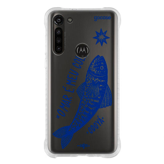 Capinha para celular  Iemanjá Peixe de Prata - Azul