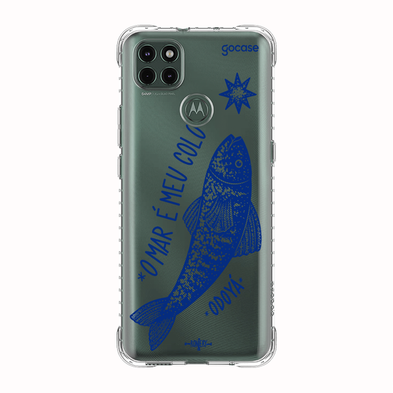 Capinha para celular  Iemanjá Peixe de Prata - Azul
