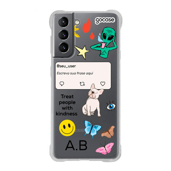 Capinha para celular No Bad Days - by Marina Marques