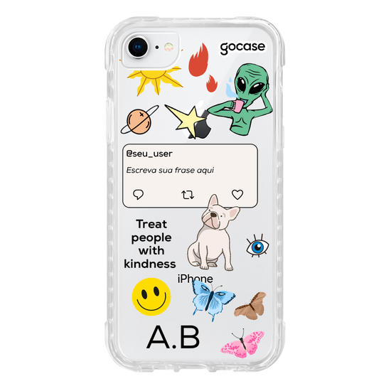 Capinha para celular No Bad Days - by Marina Marques