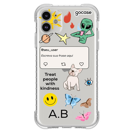 Capinha para celular No Bad Days - by Marina Marques