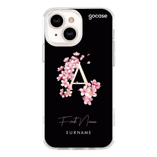 Cherry Initials Classic Black Phone Case