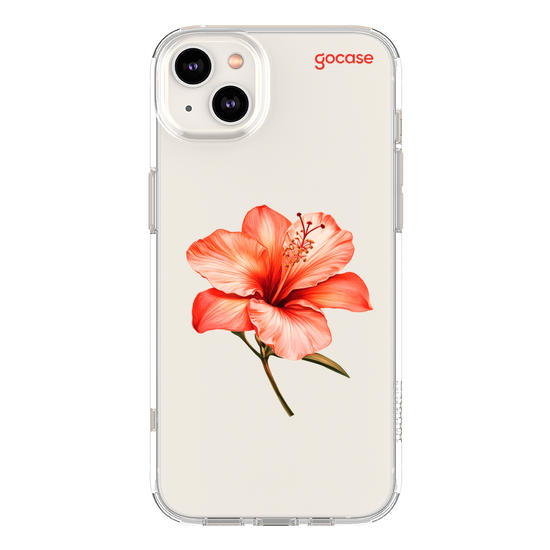 Capinha para celular  Iniciais com Hibisco