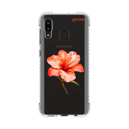 Capinha para celular  Iniciais com Hibisco