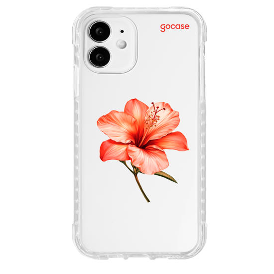 Capinha para celular  Iniciais com Hibisco