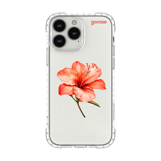 Capinha para celular  Iniciais com Hibisco