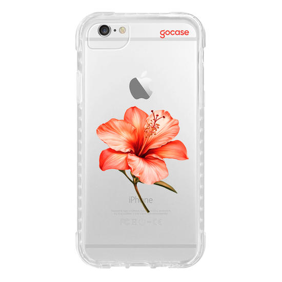 Capinha para celular  Iniciais com Hibisco