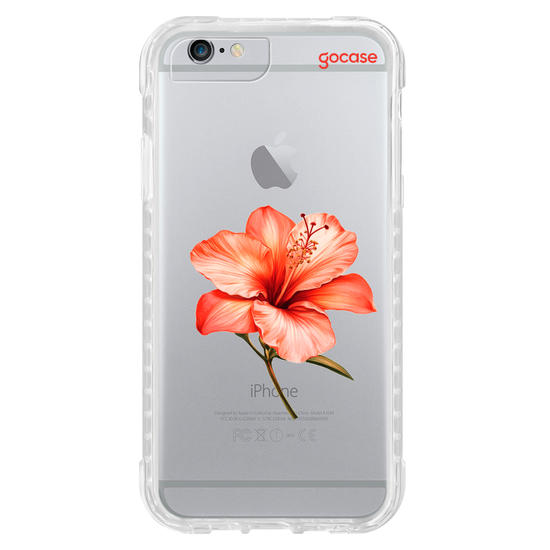 Capinha para celular  Iniciais com Hibisco