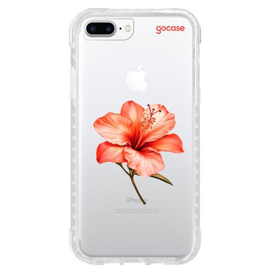 Capinha para celular  Iniciais com Hibisco