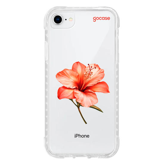 Capinha para celular  Iniciais com Hibisco