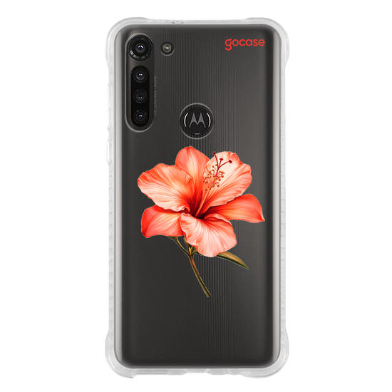 Capinha para celular  Iniciais com Hibisco