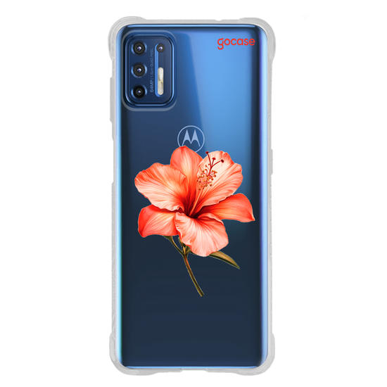 Capinha para celular  Iniciais com Hibisco