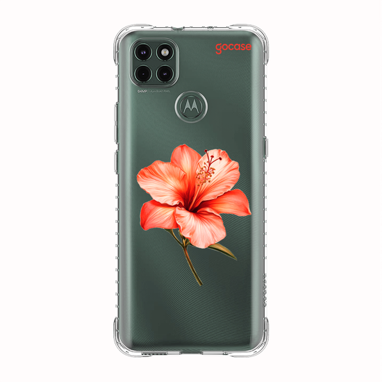 Capinha para celular  Iniciais com Hibisco