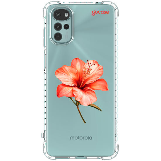 Capinha para celular  Iniciais com Hibisco
