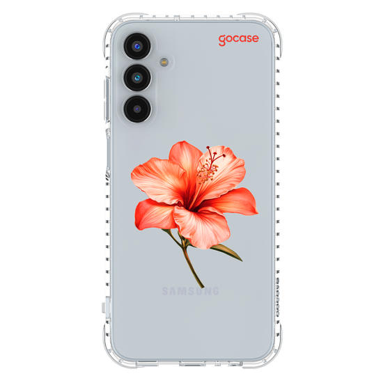 Capinha para celular  Iniciais com Hibisco
