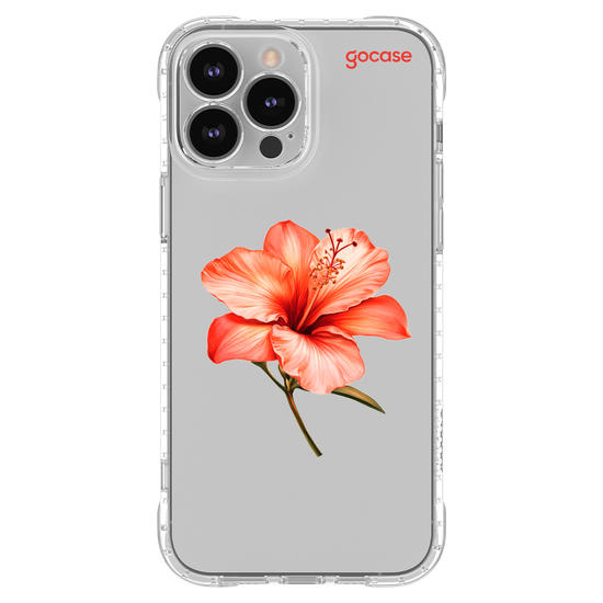 Capinha para celular  Iniciais com Hibisco