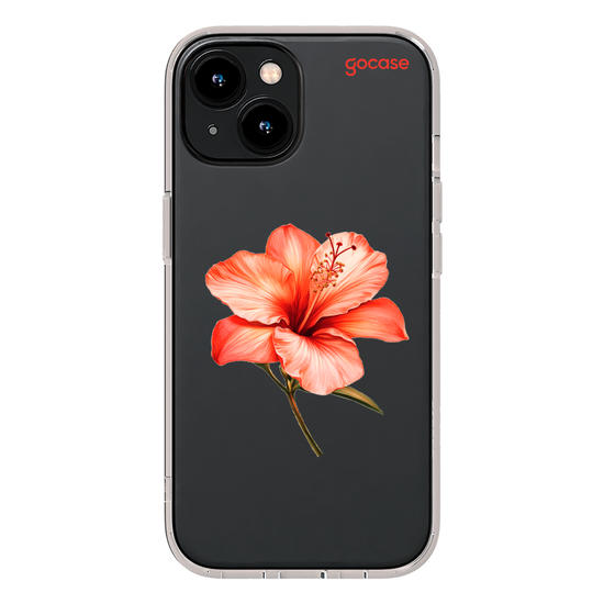 Capinha para celular  Iniciais com Hibisco