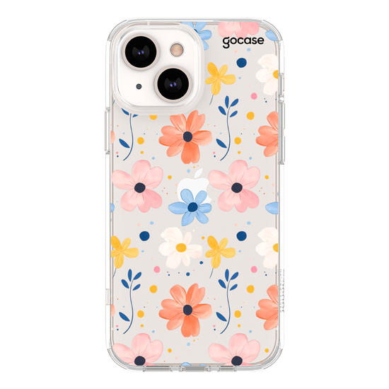 Iniciais Cute Flowers Phone Case