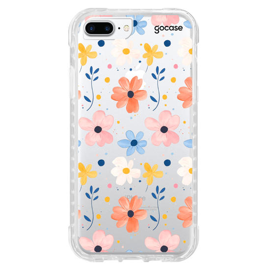 Capinha para celular Iniciais Cute Flowers