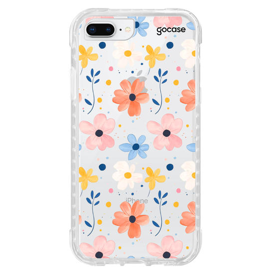 Capinha para celular Iniciais Cute Flowers
