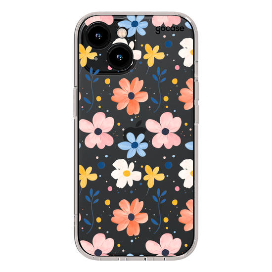 Capinha para celular Iniciais Cute Flowers