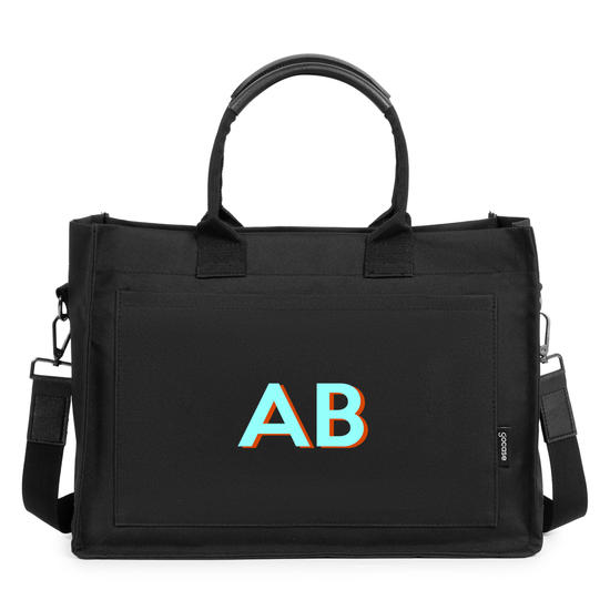 Tote Mini - Iniciais Drop Shadow Azul