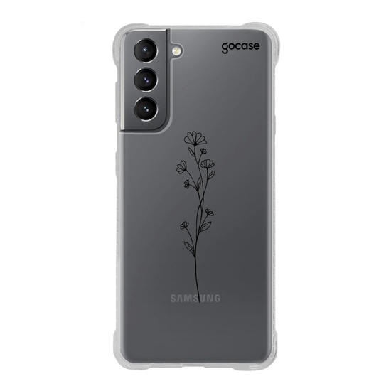 Capinha para celular Iniciais em Flores