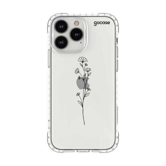 Capinha para celular Iniciais em Flores