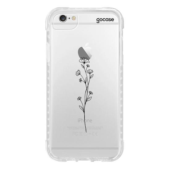 Capinha para celular Iniciais em Flores