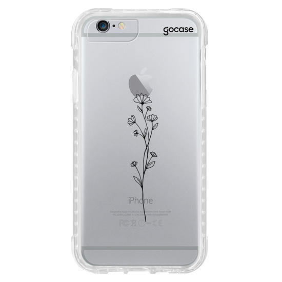 Capinha para celular Iniciais em Flores