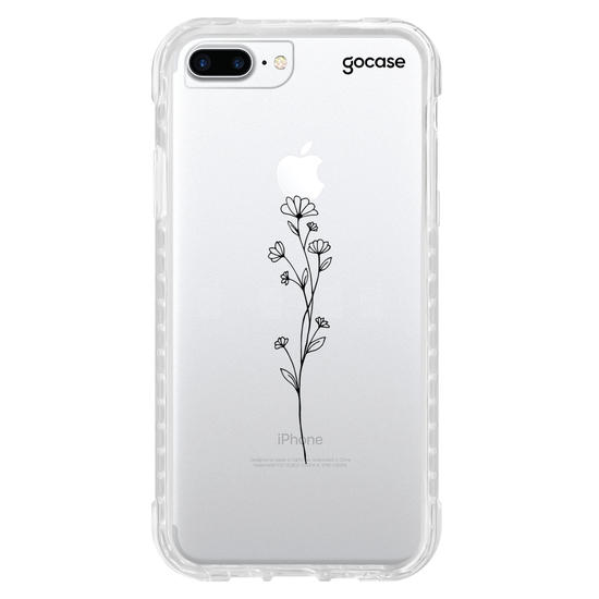 Capinha para celular Iniciais em Flores