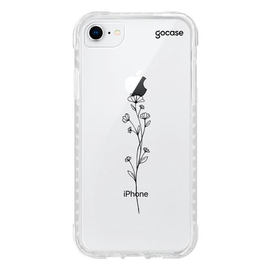 Capinha para celular Iniciais em Flores