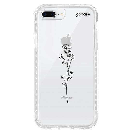 Capinha para celular Iniciais em Flores
