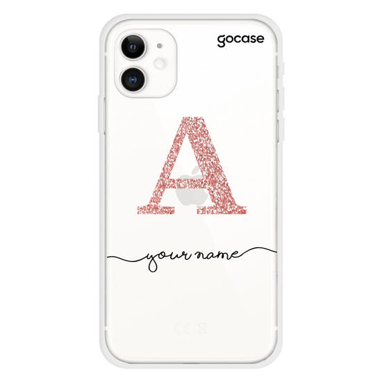 Initials Glitter Phone Case