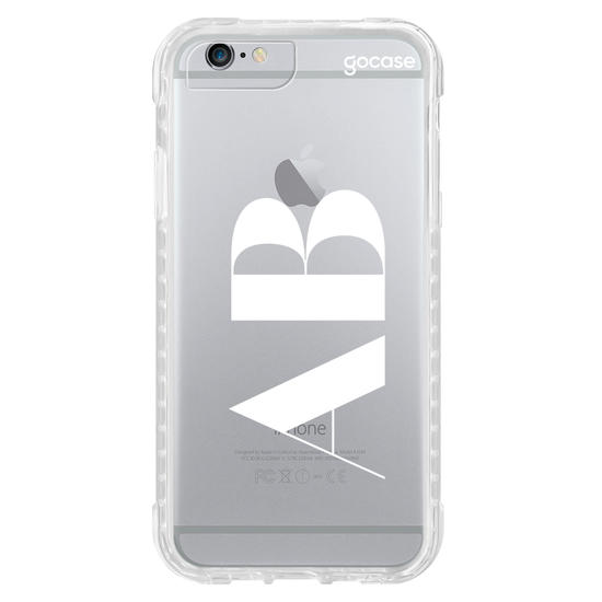 Capinha para celular Iniciais Soft Clean