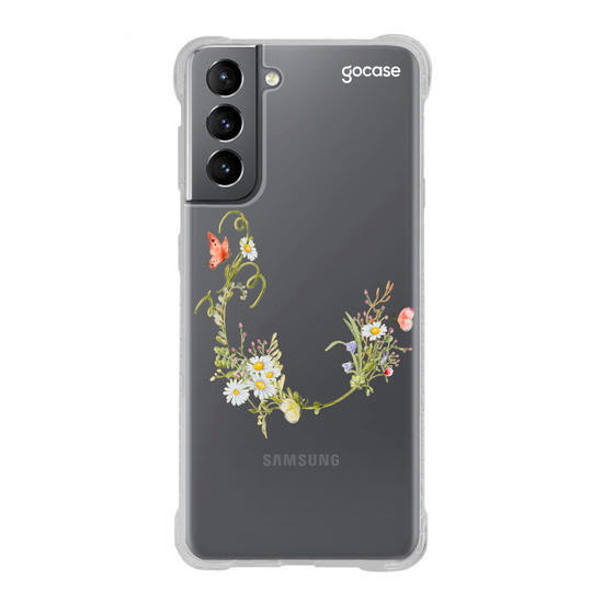 Capinha para celular Inicial Arranjo de Flores Capinha para celular Inicial Arranjo de Flores