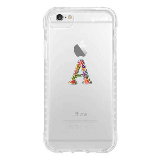 Capinha para celular  Inicial Bordada Florida