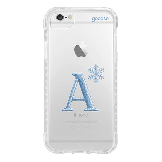 Capinha para celular  Inicial Bordada Invernal