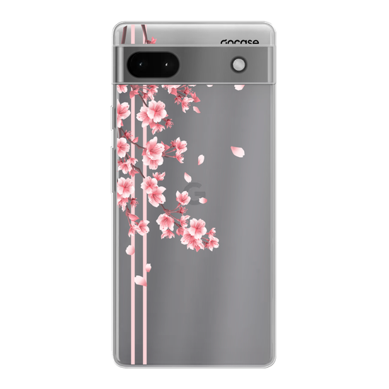 Cherry Blossom Initial Clean Phone Case